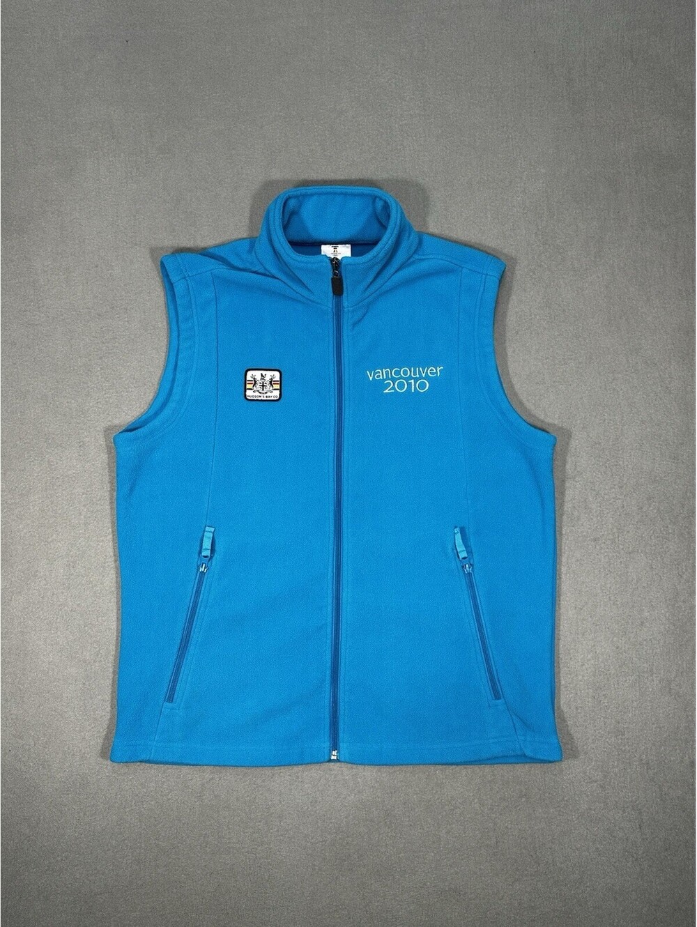 Vancouver 2010 Olympics Hudson’s Bay Co Fleece Vest Blue Men’s Medium M